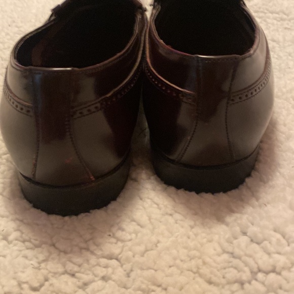 FLORSHEIM Lexington Wingtip Tassel Cognac Leather Loafer Size 10 - Picture 3 of 6